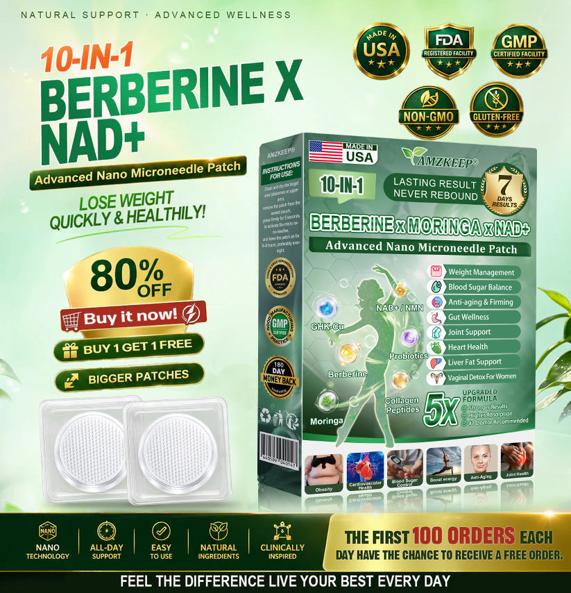 𝑶𝒇𝒇𝒊𝒄𝒊𝒂𝒍 𝑺𝒕𝒐𝒓𝒆🇺🇸𝐀𝐌𝐙𝐊𝐄𝐄𝐏® 𝑴𝒆𝒕𝒂𝒃𝒐𝒍𝒊𝒄 𝑵𝒂𝒏𝒐 𝑴𝒊𝒄𝒓𝒐𝒏𝒆𝒆𝒅𝒍𝒆 𝑷𝒂𝒕𝒄𝒉 (𝐉𝐮𝐬𝐭 𝐨𝐧𝐜𝐞 𝐚 𝐝𝐚𝐲, 𝐯𝐢𝐬𝐢𝐛𝐥𝐞 𝐜𝐡𝐚𝐧𝐠𝐞𝐬 𝐢𝐧 𝟕 𝐝𝐚𝐲𝐬）𝘽𝙚𝙧𝙗𝙚𝙧𝙞𝙣𝙚 + 𝙈𝙤𝙧𝙞𝙣𝙜𝙖 𝙁𝙤𝙧𝙢𝙪𝙡𝙖 ✅ 𝐅𝐨𝐫 𝐨𝐛𝐞𝐬𝐢𝐭𝐲, 𝗟𝗼𝗼𝘀𝗲 𝘀𝗸𝗶𝗻,𝐝𝐢𝐚𝐛𝐞𝐭𝐞𝐬, 𝐬𝐥𝐞𝐞𝐩 𝐚𝐩𝐧𝐞𝐚, 𝐣𝐨𝐢𝐧𝐭 𝐢𝐬𝐬𝐮𝐞𝐬 𝐚𝐧𝐝 𝐦𝐨𝐫𝐞